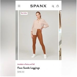 Spanx Faux Suede Leggings